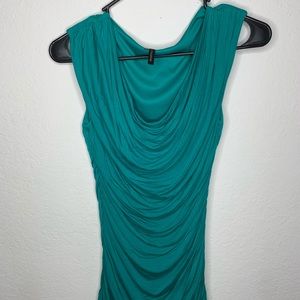 Teal Maurice’s sleeveless blouse XS